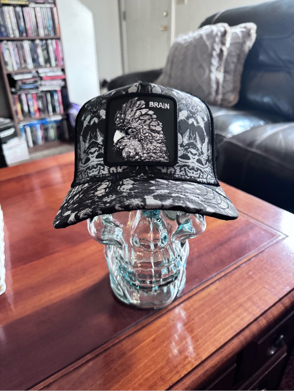 Goorin Bros. "GREY MATTER" Brain Trucker Hat. Mesh SnapBack NWT.